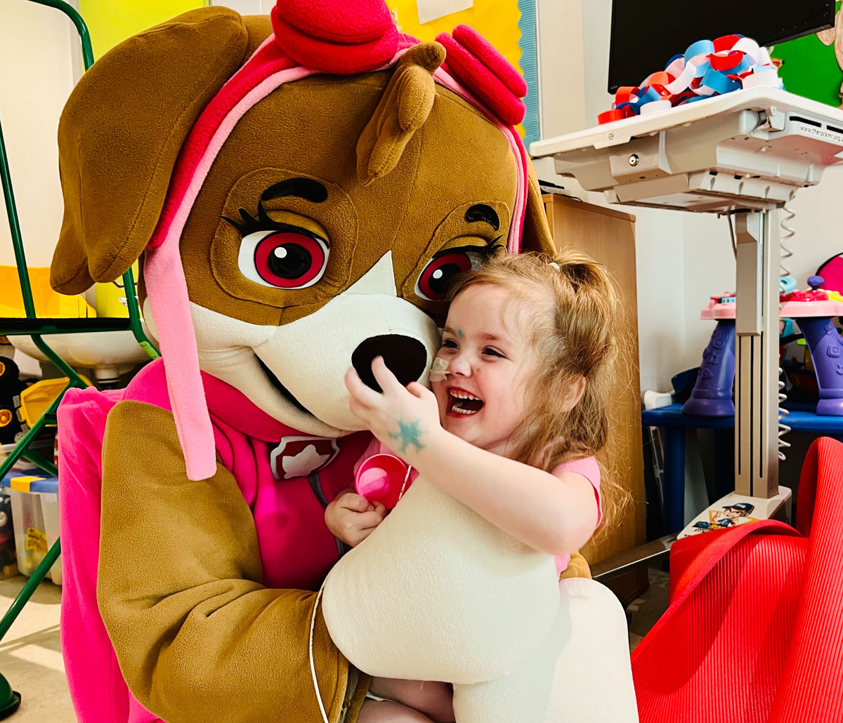 Bobbi a patient at Noah's Ark Hospital