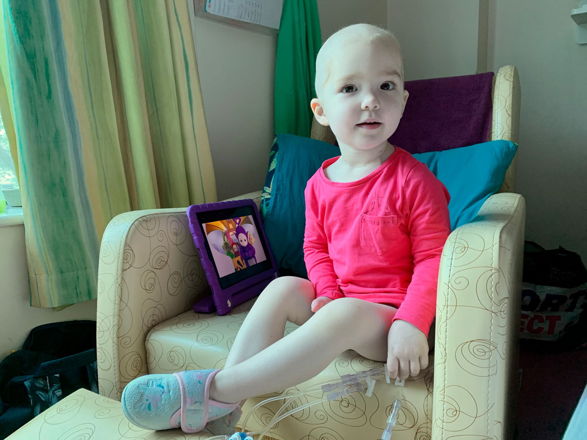 Emmeline a patient at Noah's Ark Hospital